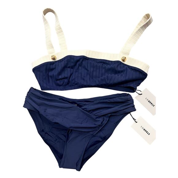 Staud Liv Bikini top L Emsley Bottoms M NWT - Picture 1 of 7